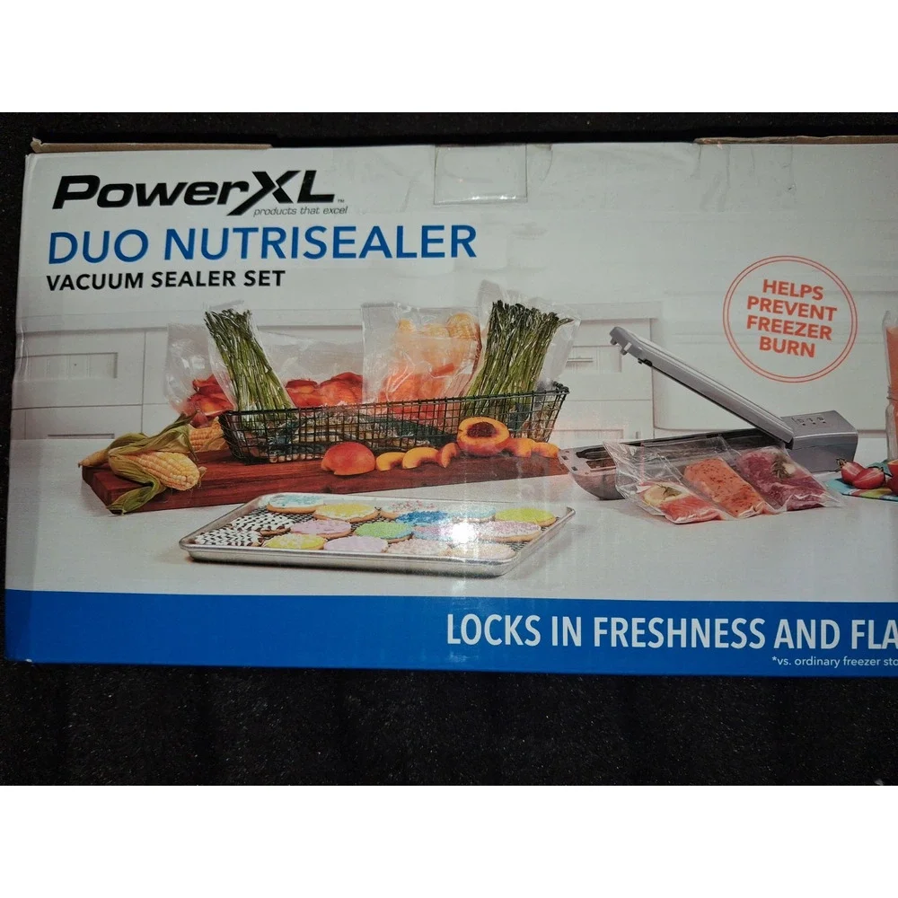 Power-XL Duo NutriSealer Food Vacuum Sealer New Complete New.